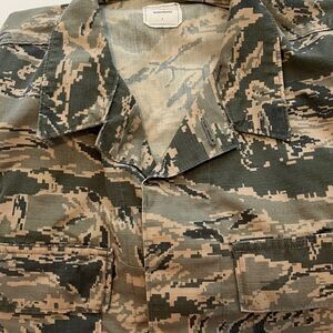 Genuine US Air Force Tiger Camo Utility Field Cargo Rip Stop Jacket Tactical
